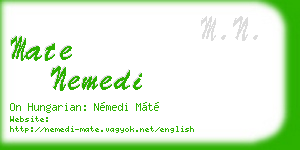 mate nemedi business card